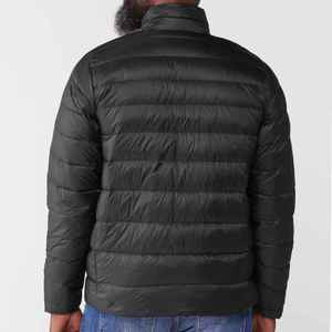 Factory Custom Men's High Quality Hooded <b>Winter</b> <b>Quilted</b> Jacket Breathable Front Logo Casual - Product Image 5