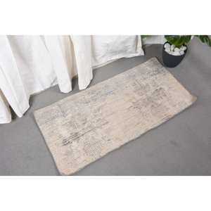 Tapis turc vintage beige moderne 160x330 pieds classique 10mm d'épaisseur laine latex rectangulaire patchwork pour chambre à coucher salon adolescent - Product Image 3