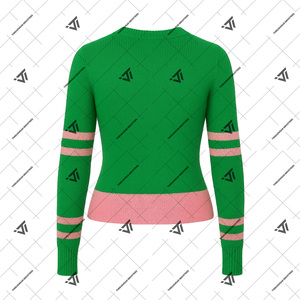 Alfa Griega |   Kapa |   Ropa de la Hermandad Alpha Sorority Lista para Enviar, Suéter con Cuello Redondo, Cárdigan Universitario - Product Image 2