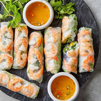 Rouleaux de papier de riz vietnamiens de haute qualité meilleure vente papier de riz exporté pour rouleaux emballage épais rond Gia Bao sac de papier de riz 400g