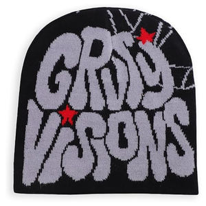 Gorro de punto de tendencia, gorros con logotipo personalizado, gorros de calavera de punto al por mayor, proveedor de bordado de invierno cálido y barato - Product Image 1