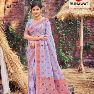 Bunawat Dhanush Dernière collection de saris en soie en gros pour les fêtes à Kolkata - Product Image 1