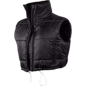 Black Bomber <b>Jacket</b> Unisex <b>Padded</b> Sleeveless Winter Body Warmer Insulated Lightweight Breathable Outerwear Zipper Front Warm - Product Image 1