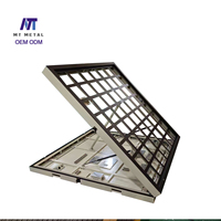 Armoire d'écran LED extérieure personnalisée étanche IP65 avec couvercle rabattable pour maintenance frontale et cadre d'affichage LED