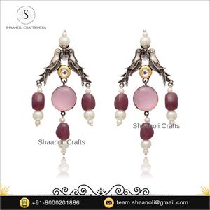 Nouvelle Arrivée Boucles d'Oreilles Pendante en Pierre Bijoux Tendance Boucles d'Oreilles Goutte Déclaration pour Femmes et Filles - Product Image 4