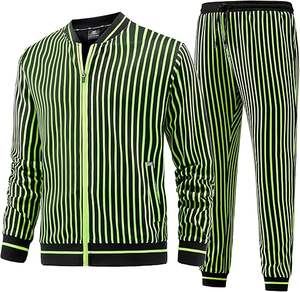 Ensemble de jogging en molleton de coton 100% à fermeture à glissière intégrale pour homme Survêtement à capuche S-3XL Ensemble 2 pièces - Product Image 2