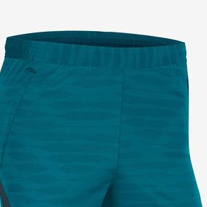 Pantalones Cortos de Fútbol Personalizados Color Verde Azulado con Paneles Laterales Negros, Transpirables, de Secado Rápido, para Entrenamiento Deportivo, Uniforme de Equipo de Fútbol - Product Image 2