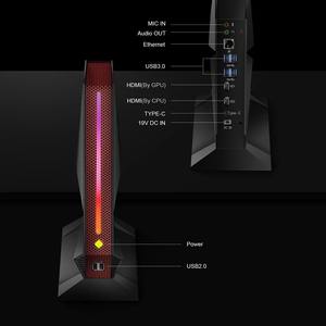 คอมพิวเตอร์ตั้งโต๊ะ Chatreey <span class=keywords><strong>G2</strong></span> <span class=keywords><strong>Mini</strong></span> <span class=keywords><strong>PC</strong></span> <span class=keywords><strong>Intel</strong></span> Core I9 12900H I7 12700H พร้อมการ์ดจอ RTX3050 8G สำหรับเล่นเกม รองรับ PCIE 4.0 Wifi 6 และ BT5.0 - Product Image 5