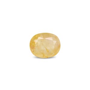 Piedra facetada de zafiro amarillo natural de 9.54 quilates (marrón rojizo rosa) - Product Image 1
