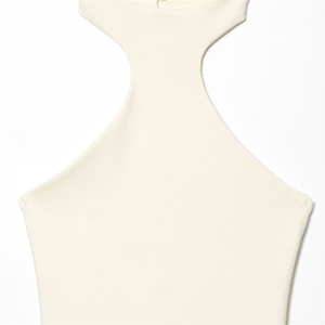 Robe licou pour l'été antistatique ample avec taille naturelle Style doux femmes robe licou - Product Image 5