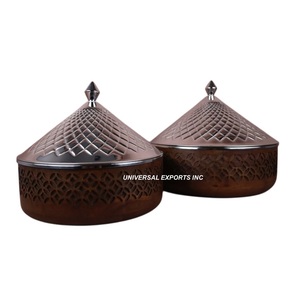 Juego de Dos Calentadores de Comida de Madera, Cazuela de Lujo Hecha a Mano de Alta Calidad, Olla Caliente de Madera de Diseño, Gran Venta - Product Image 1