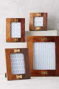 Cadre photo en bois naturel et résine, pour table ou mur, élégant cadre photo en bois et résine de qualité supérieure - Product Image 2