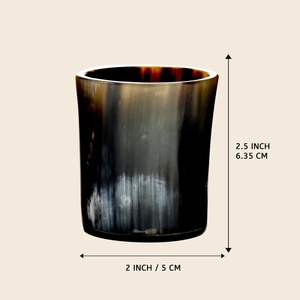 Verre court à corne naturelle à forte demande Verre à liqueur de style viking de qualité supérieure pour whisky et spiritueux disponible à la vente depuis l'Inde - Product Image 2