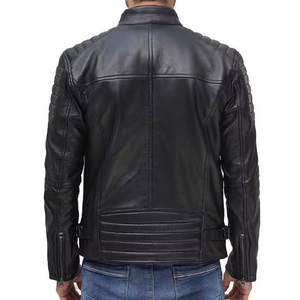 Chaqueta de Cuero Vacuno Genuino de Primera Calidad para Hombre, Chaqueta de Moda de Alta Calidad Totalmente Personalizada de Manga Larga - Product Image 5