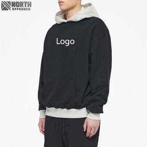 100% coton mode luxe coupe régulière pull à capuche Streetwear avant épais poids lourd hommes à capuche 180gsm séchage rapide - Product Image 2