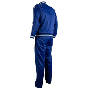Survêtement de football décontracté pour homme à manches longues, couleur bleu marine, fermeture éclair intégrale, léger, respirant, vêtements de sport d'hiver, entraînement - Product Image 3