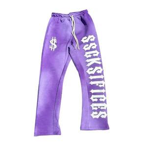 Nueva ropa de hombre, pantalones acampanados a la moda para hombre, pantalones de calle, pantalones lavados estampados personalizados Acampanados para hombre - Product Image 2