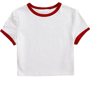 เสื้อยืดครอปสำหรับผู้ชายเสื้อครอปสำหรับผู้ชายวัสดุนิ่มกันยับไม่ยับ - Product Image 1