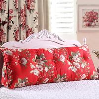 Offre Spéciale coton artificiel et lin triangle coussin double tête coussin coin tête oreiller pour lit