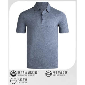 เสื้อโปโลสำหรับผู้ชายเสื้อกีฬาแขนสั้นลำลองพิมพ์ลายสีทึบ - Product Image 4