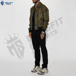 Veste de chasse personnalisée en ripstop camouflage respirante coupe-vent écologique durable couleur personnalisée devant pour homme hiver - Product Image 3