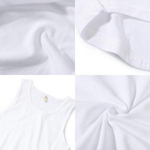 OEM personalizado impreso logotipo gimnasio ropa hombres activo Fitness Tank Top XL transpirable algodón-poliéster-Spandex tejido con capucha músculo - Product Image 6