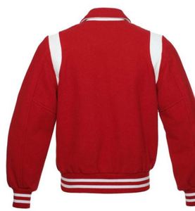 Veste en cuir pour homme, style varsity, motif lettres, vêtements décontractés, vente en gros personnalisée OEM - Product Image 2