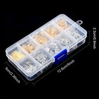 Kit de composants métalliques pour la fabrication de bijoux, tailles assorties, 3 ciseaux, anneaux de jonction, épingles à tête, fermoirs, fil élastique, pincettes, pince, argent