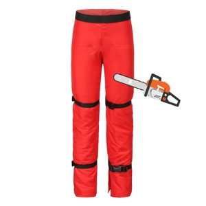 กางเกงทำงานกันน้ำแบบมองเห็นได้ชัดเจน พร้อมแถบสะท้อนแสง สำหรับทุกเพศ ทนทาน ปรับได้ ป้องกันเลื่อยโซ่ยนต์ - Product Image 1