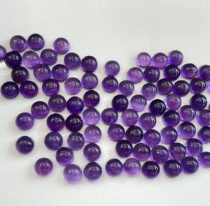 พลอยอเมทิสต์ธรรมชาติทรงกลม3มม. หลังแบน-พลอยอเมทิสต์ทรงหลวม - Product Image 1