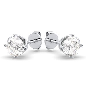 REYES Vente en gros Boucles d'oreilles à visser en or massif 14K 18K certifiées GRA avec moissanite pour femmes Cadeaux de la Saint-Valentin Bijoux - Product Image 2