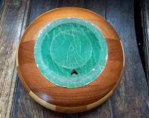 Saladier tendance en résine époxy et en bois de haute qualité, bol de service de salade en bois de mangue - Product Image 5