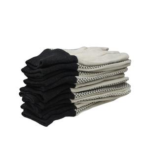 ถุงมืองานผ้าฝ้ายเคลือบพร้อมจุดจับถุงมือเชื่อมหนังสำหรับงานก่อสร้างขับรถและอุตสาหกรรม - Product Image 2