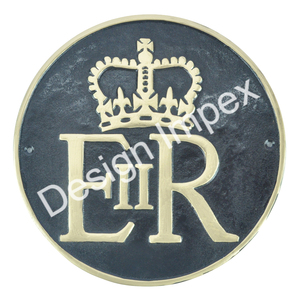 Meilleure vente Plaque personnalisée forme ronde gros panneau mural décoratif en fonte d'aluminium finition personnalisée montage mural plaque rétro - Product Image 6