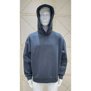 Jersey de algodón 2025, sudaderas con capucha y sudaderas de talla grande para hombre, Sudadera con capucha estampada de gran tamaño con hombros caídos personalizados - Product Image 1