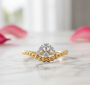 Vintage <b>Boho</b> Crown <b>Ring</b> Trendy Gold V-<b>Ring</b> with Wedding <b>Ring</b> for Women Party Wear - Product Image 3