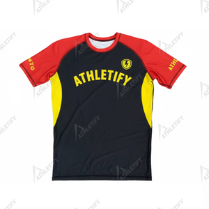 Ensemble d'entraînement MMA Athletify personnalisé Rash Guard + Short de combat Respirant Séchage rapide Vêtement de compression pour sports de combat Unisexe - Product Image 2