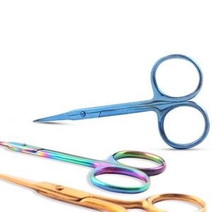 Wholesale Professional Stainless Steel Cuticle Scissors Precise Cut Curved Blade Sharp Tip Multi Purpose Scissors - Product Image 2