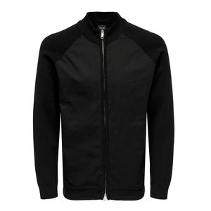 Veste de baseball décontractée à coupe étroite pour hommes au design de luxe Bomber de couleur unie Logo personnalisé Polyester de qualité sans col - Product Image 3