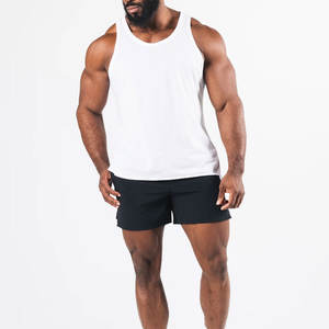 Camiseta Deportiva de Tirantes para Hombre de Color Sólido y Alta Calidad con Logotipo Personalizado / Camiseta Deportiva Informal Ligera y Cómoda para Hombre - Product Image 2