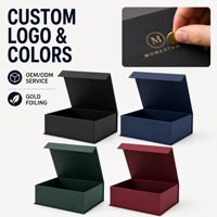 Caja de Cartón Corrugado con Logotipo Personalizado, Laminación Mate, Grabado en Relieve con Lámina Dorada, para Calcetines, Ropa, Zapatos, Caja Plegable de Fábrica