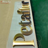 Lettres métalliques personnalisées non éclairées pour salon de beauté, spa, réception, signalétique murale, acier inoxydable, acrylique, étanche IP65