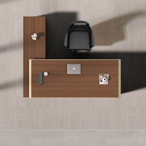 Modern Luxury Executive Desk Extendable L Shaped Office <b>Table</b> Modular Wooden <b>Study</b> Desk with Mobile Cabinet - Product Image 1
