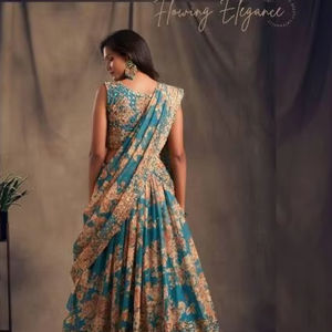 Zeel الأزهار المجلد <span class=keywords><strong>2</strong></span> ليهينجا كولي المصنوعة يدويا الهندي والملابس الباكستانية - Product Image 2