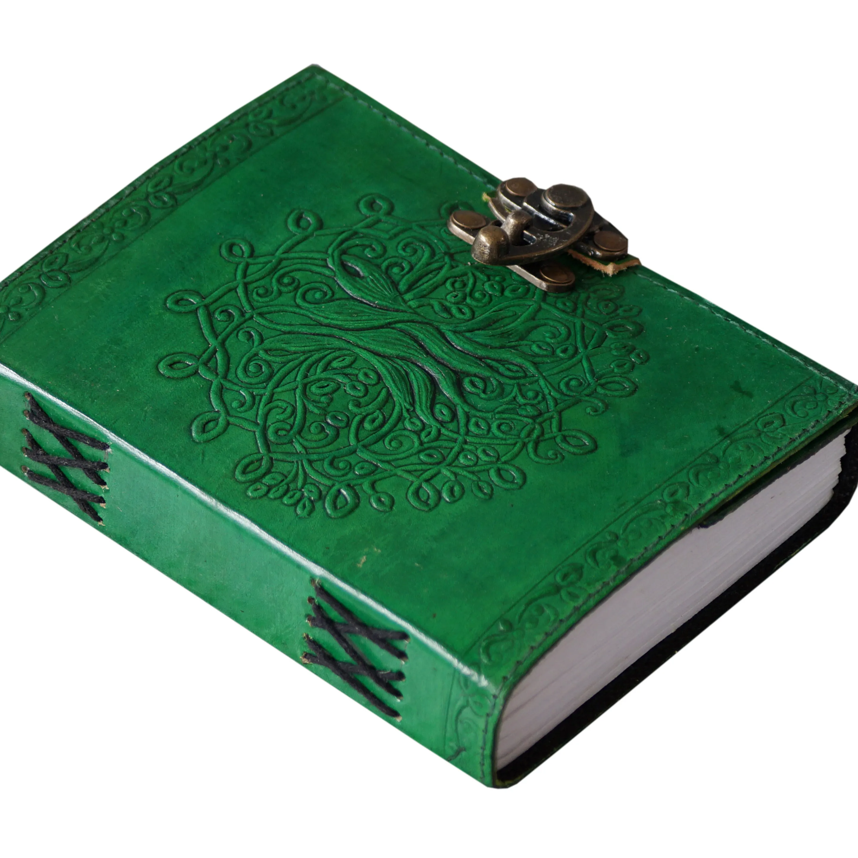 Groene Kleur Nieuwe Antiek Ontwerp Handgemaakte Voor Leather Journal Kraft Pagina Boek Van Schaduwen Beste Cadeau Voor Man En Vrouwen