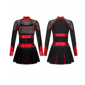 Tenues de cheerleading personnalisées, haute qualité, 100% polyester, respirantes, séchage rapide, fabriquées au Pakistan, service OEM - Product Image 6