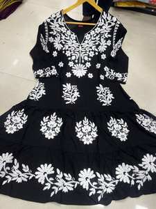 Latest Designer Heavy Rayon Lakhnavi Printed Work <b>Kurti</b> by FabZon - Product Image 5