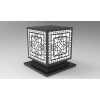 DTC.001.02 Lampe de poteau LED en aluminium et verre avec indice de protection IP65, garantie de 5 ans, durée de vie de 50 000 heures