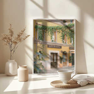 Impresión artística en lienzo del restaurante Trastevere en Roma - Product Image 4