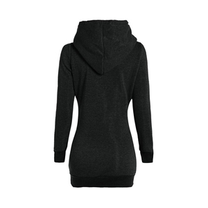 Sudadera con Capucha para Mujer, Estilo Holgado, Manga Larga, 100% Algodón, Estampado Personalizado, Lentejuelas, Insignia Ecológica en la Parte Delantera - Product Image 6